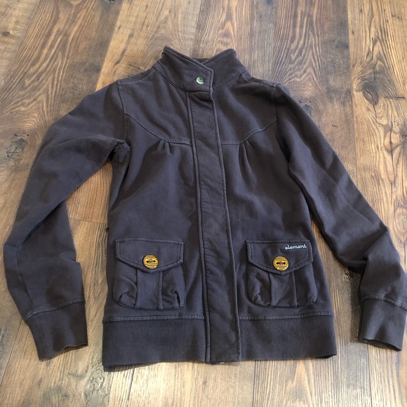 Element skateboards ladies zip up medium vintage amazing buttons and details - Picture 1 of 7